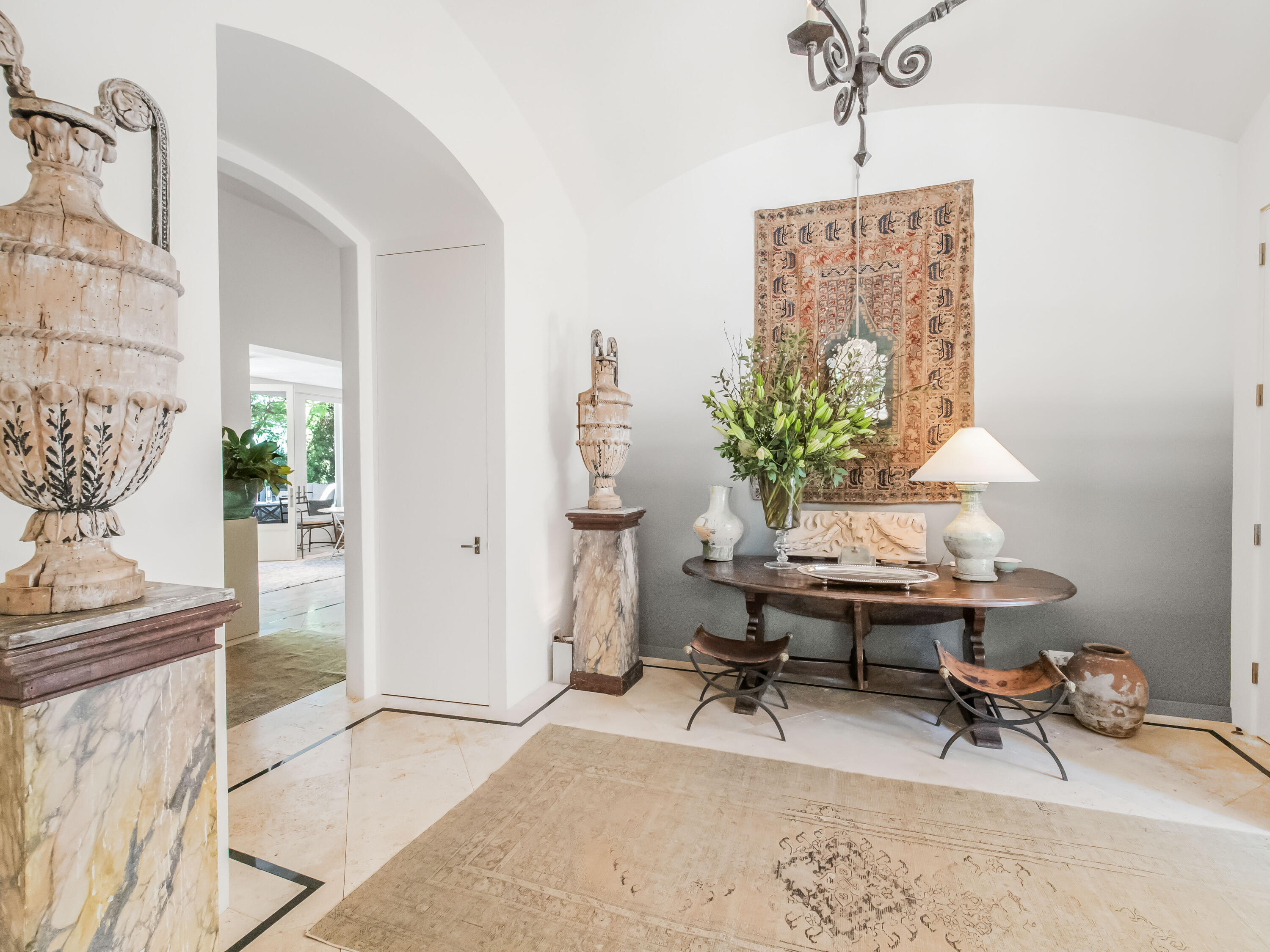 2072 China Flat Road Montecito, CA 93108 - Photo 31 of 41 a workspace with furniture and a potted plant