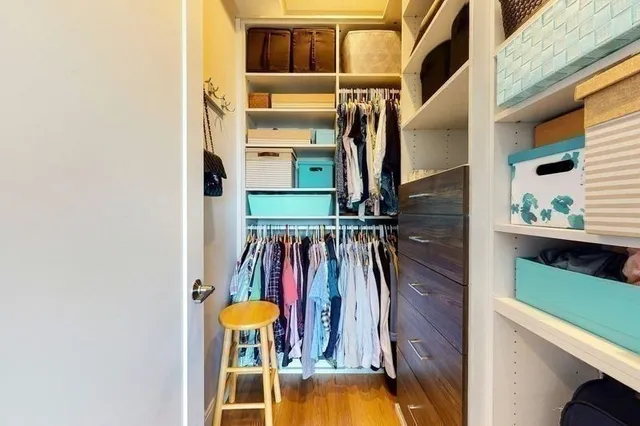 a view of a livingroom with furniture