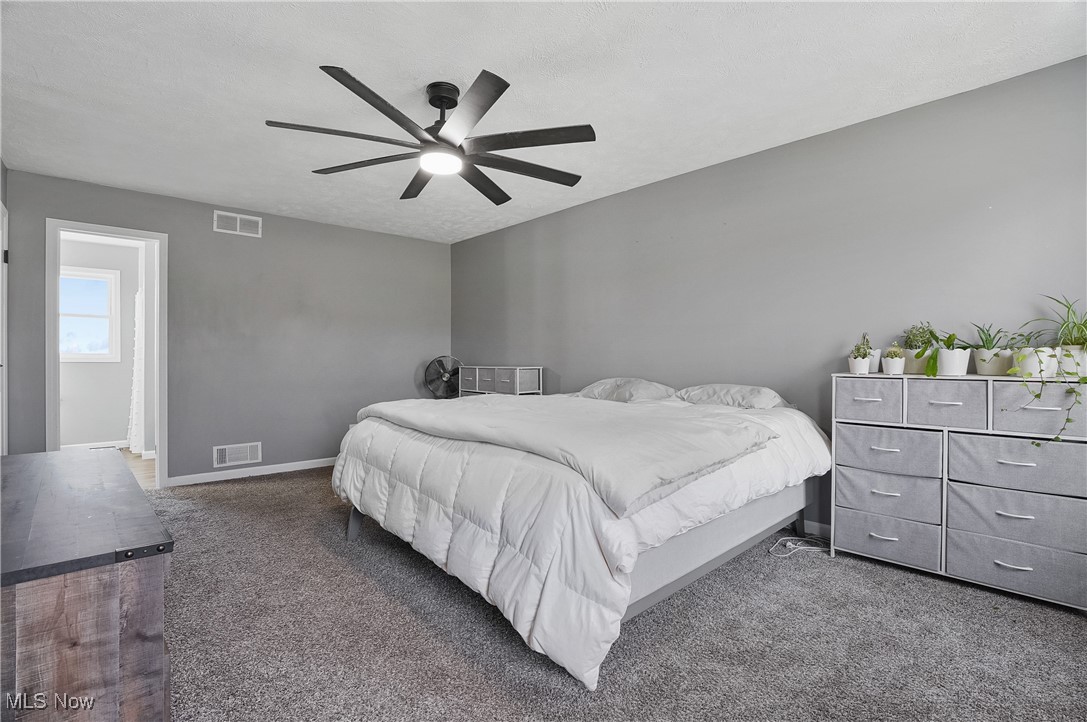 9278 Bryant Road Windham, OH 44288 - Photo 23 of 47 Bedroom with carpet floors and a ceiling fan