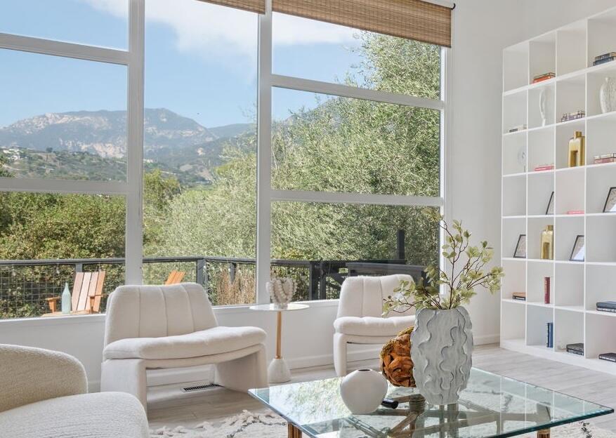 2253 Las Canoas Road Santa Barbara, CA 93105 - Photo 14 of 53 a living room with furniture and a large window