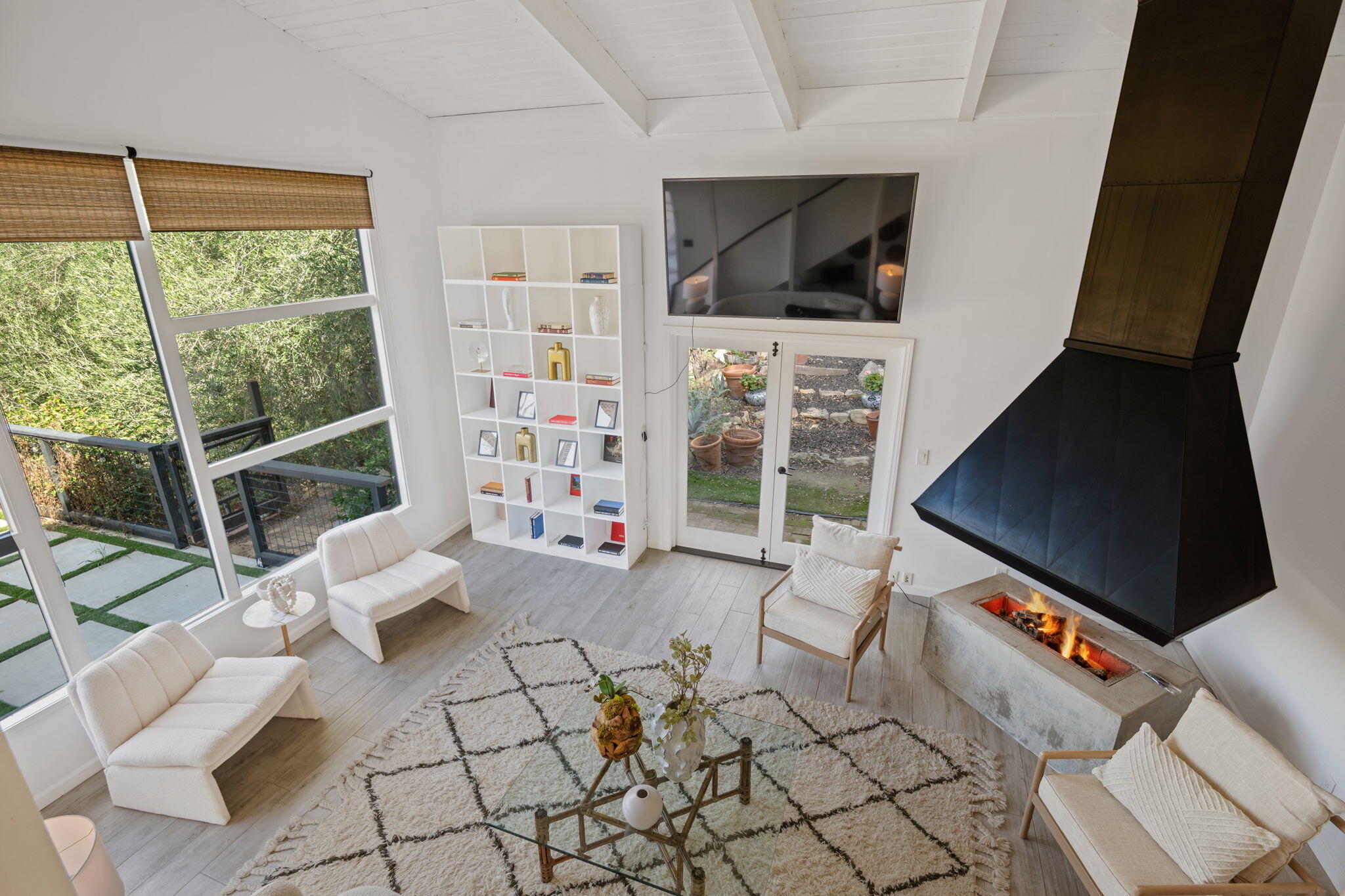 2253 Las Canoas Road Santa Barbara, CA 93105 - Photo 15 of 53 a living room with furniture and a flat screen tv