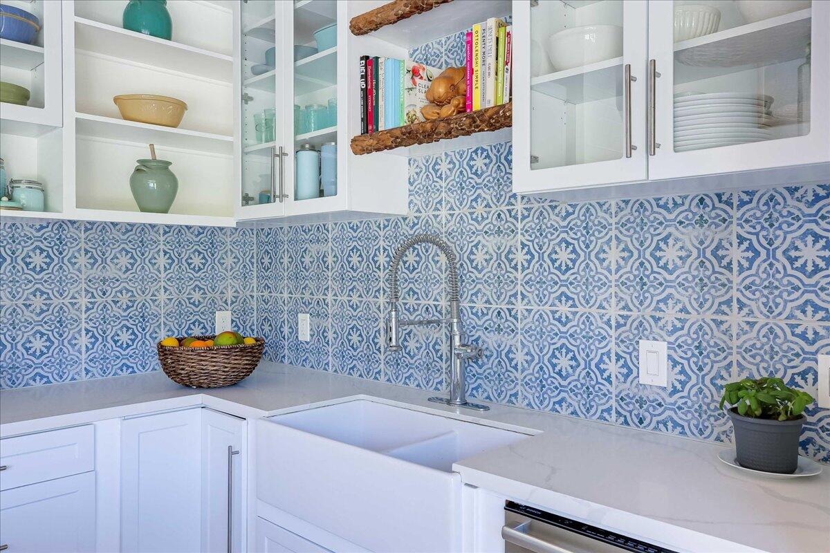 2253 Las Canoas Road Santa Barbara, CA 93105 - Photo 21 of 53 a bathroom with a potted plant and a sink