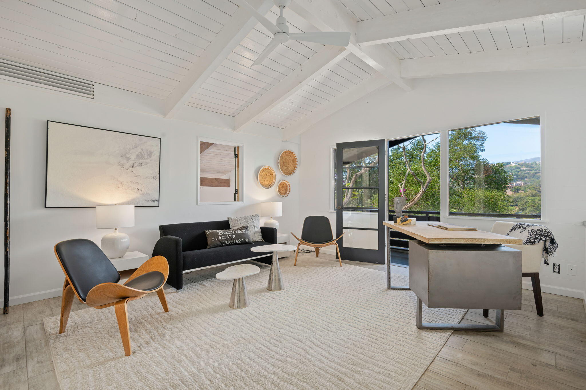 2253 Las Canoas Road Santa Barbara, CA 93105 - Photo 47 of 53 a living room with furniture and a large window