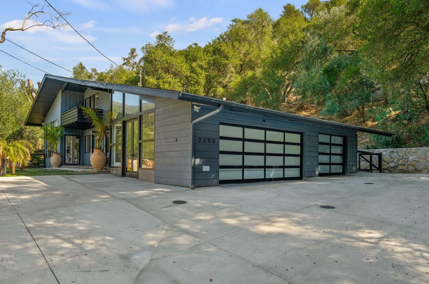 2253 Las Canoas Road Santa Barbara, CA 93105 - Photo 6 of 53 a view of a house with a garage