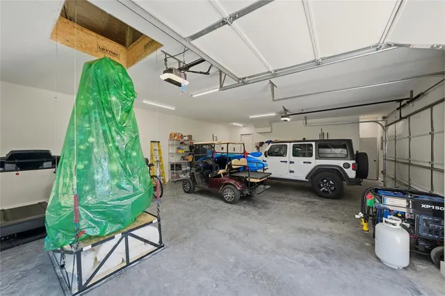 a swimming pool with an outdoor space