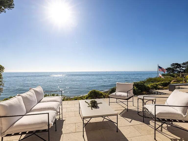 1803 Fernald Point Lane Santa Barbara, CA 93108 - Photo 7 of 16 a view of a terrace with furniture and stove