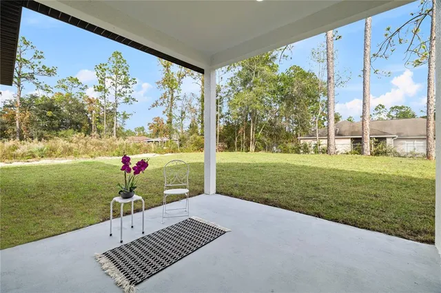a house view with a outdoor space