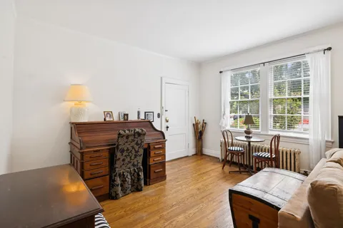 an aerial view of a city with lots of residential buildings