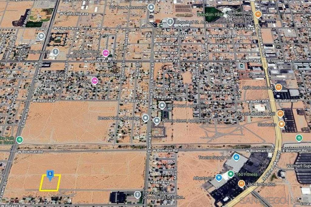 0 Perch Avenue Ridgecrest, CA 93555 - Photo 33 of 39 an aerial view of beach with ocean view