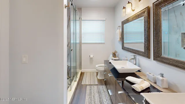 a view of a chandelier in a room