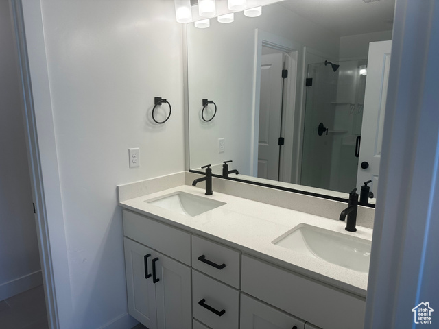 80 South Moonlit Road Mapleton, UT 84664 - Photo 8 of 18 Bathroom with a sink and a shower stall