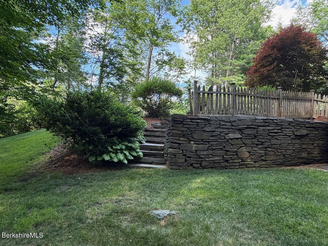 166 East Dugway Road Lenox, MA 01240 - Photo 60 of 66 Stone Retaining Wall