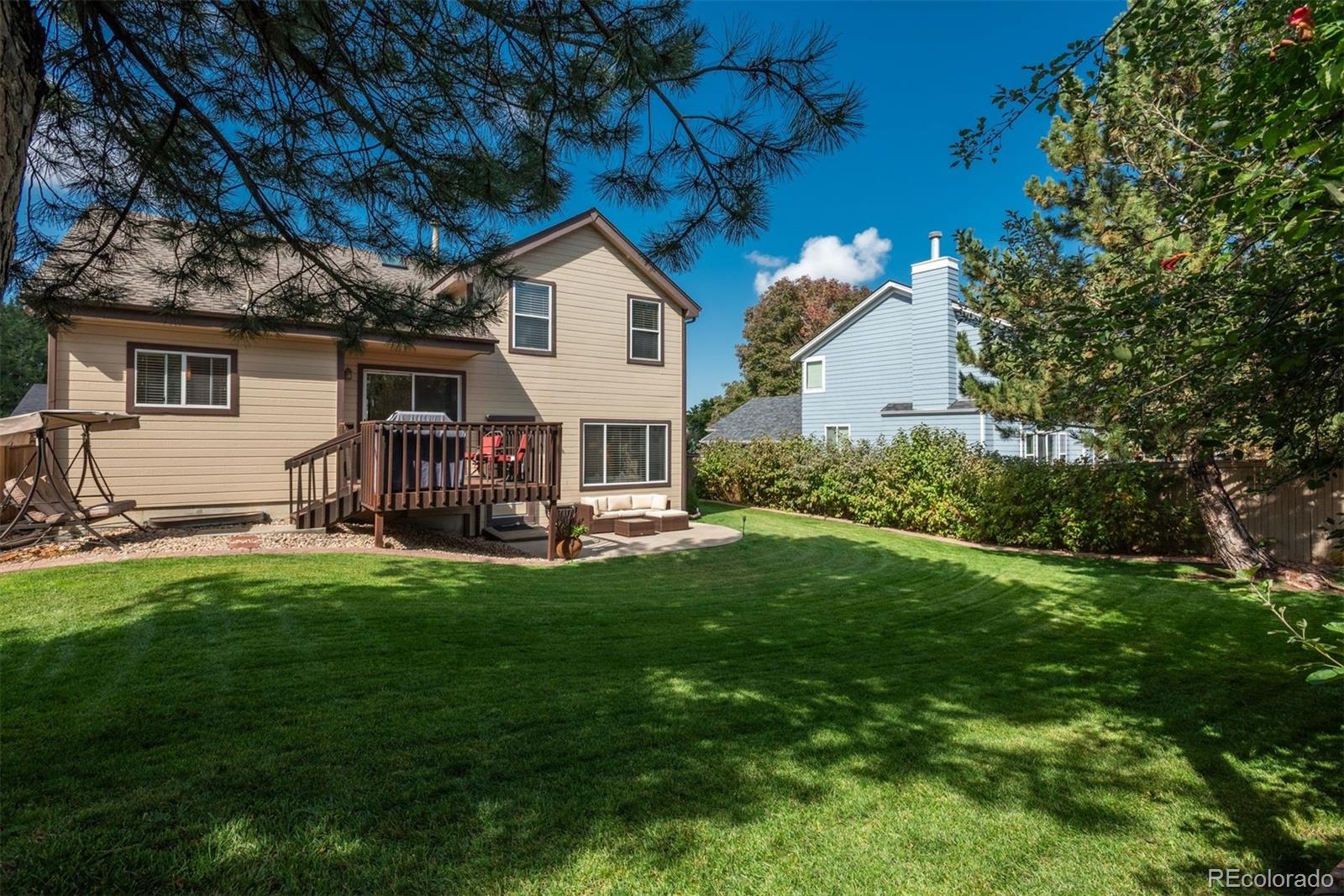 9222 Buttonhill Court Highlands Ranch, CO 80130 - Photo 3 of 44 a view of a house with a yard porch and furniture