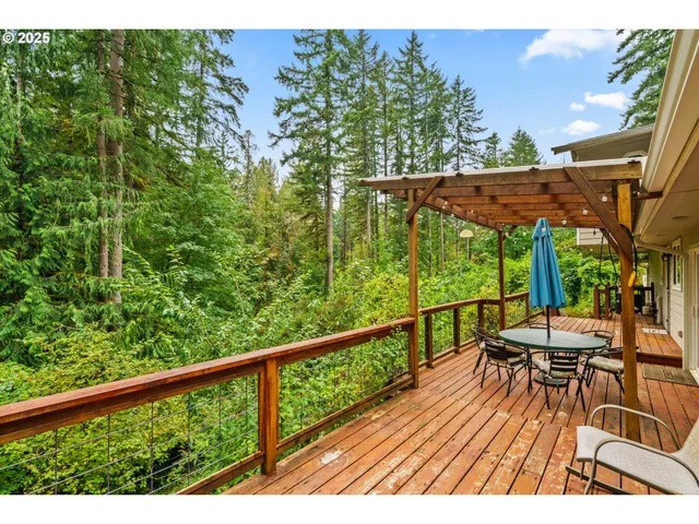 a view of a back yard