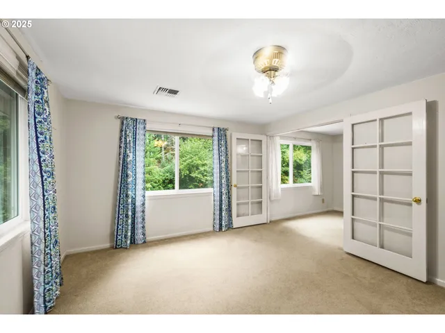 a view of an empty room