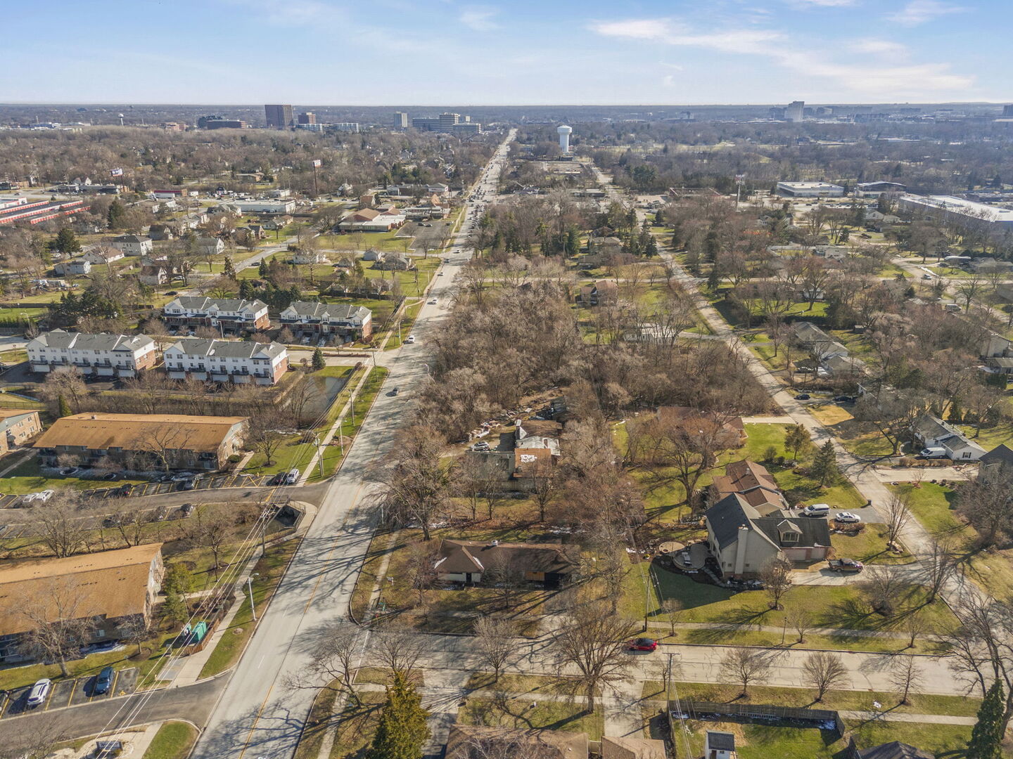 1100 South Westmore-Meyers Road Lombard, IL 60148 - Photo 25 of 28 an aerial view of residential building and parking space