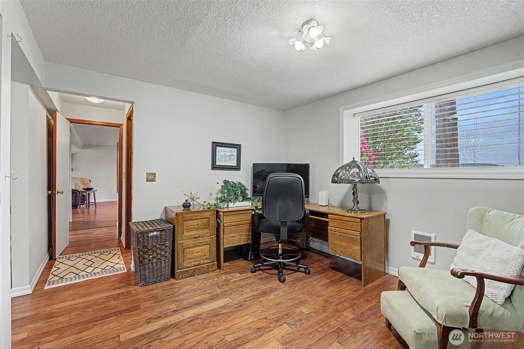 1611 Ham Hill Road Centralia, WA 98531 - Photo 29 of 40 a view of a workspace with furniture and a window