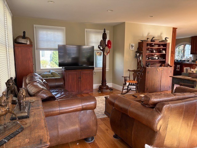 17 Central Street Marblehead, MA 01945 - Photo 7 of 21 a living room with furniture and a flat screen tv