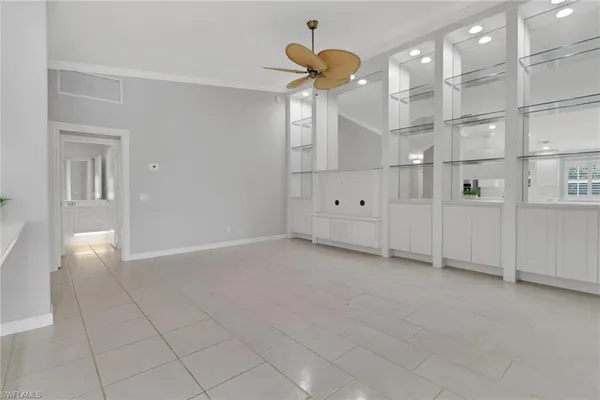 a view of an empty room