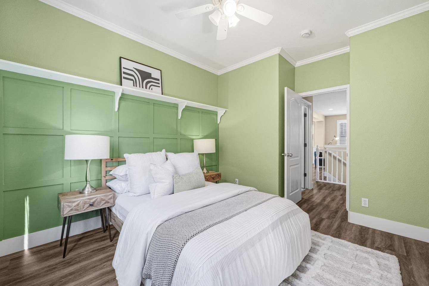 806 Mornington Court San Ramon, CA 94582 - Photo 41 of 58 a bedroom with a bed and a lamp