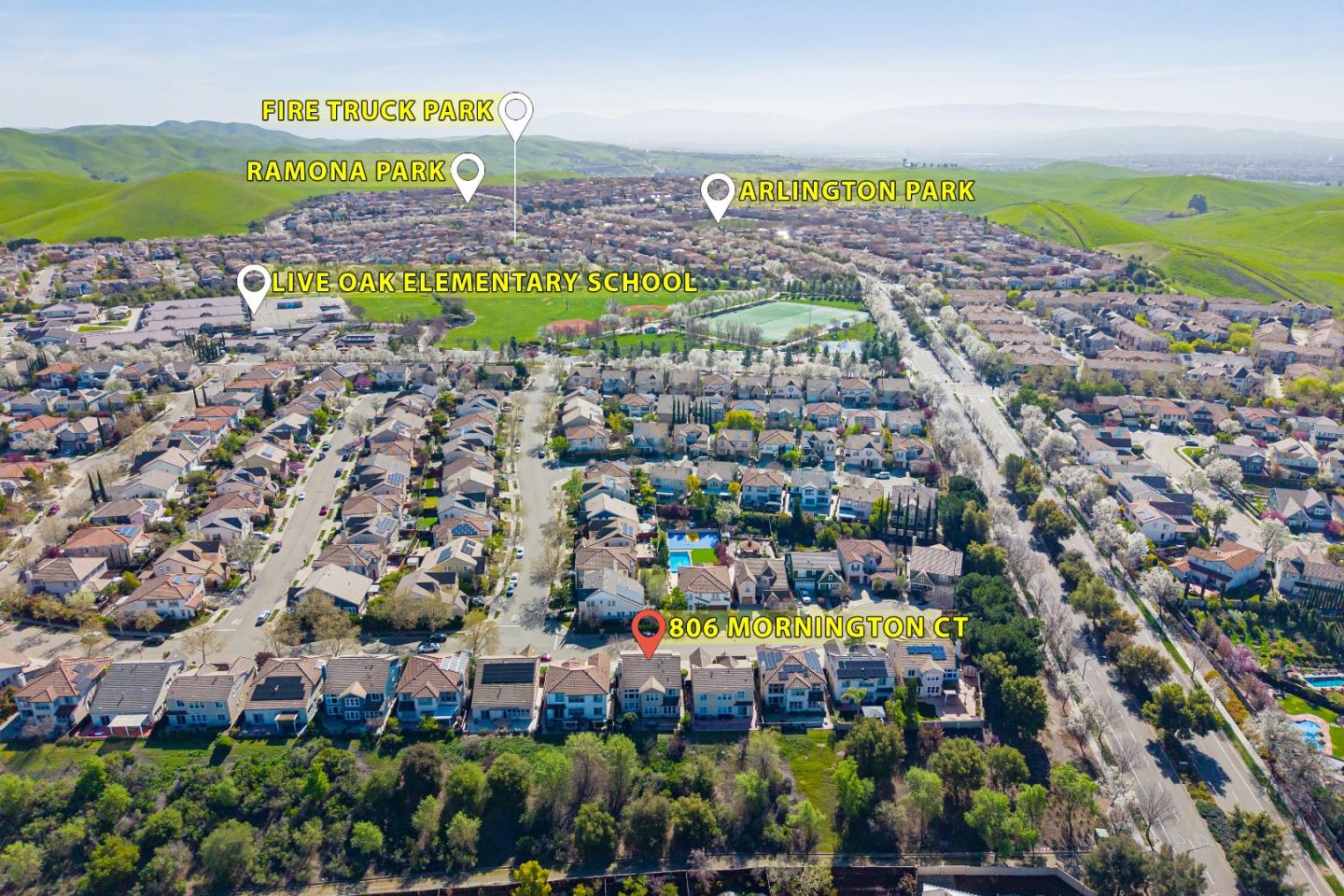 806 Mornington Court San Ramon, CA 94582 - Photo 57 of 58 a view of a city