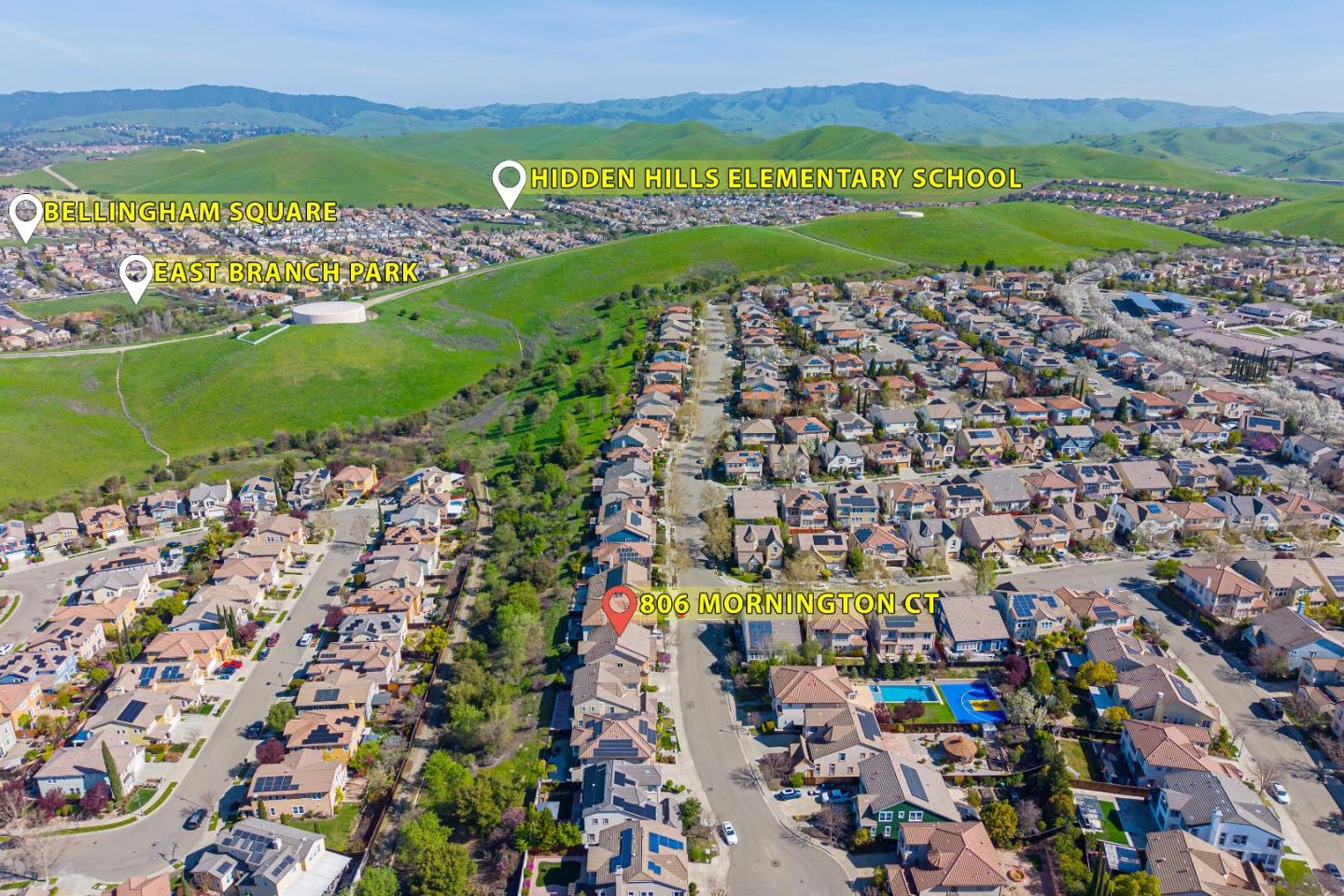 806 Mornington Court San Ramon, CA 94582 - Photo 58 of 58 a view of a city