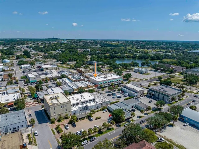 a view of an outdoor space with swimming pool