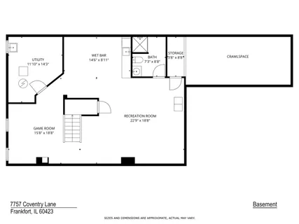 $549,900 | 7757 Coventry Lane, Frankfort, IL 60423