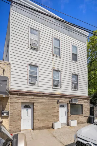 a view of a house with a large windows