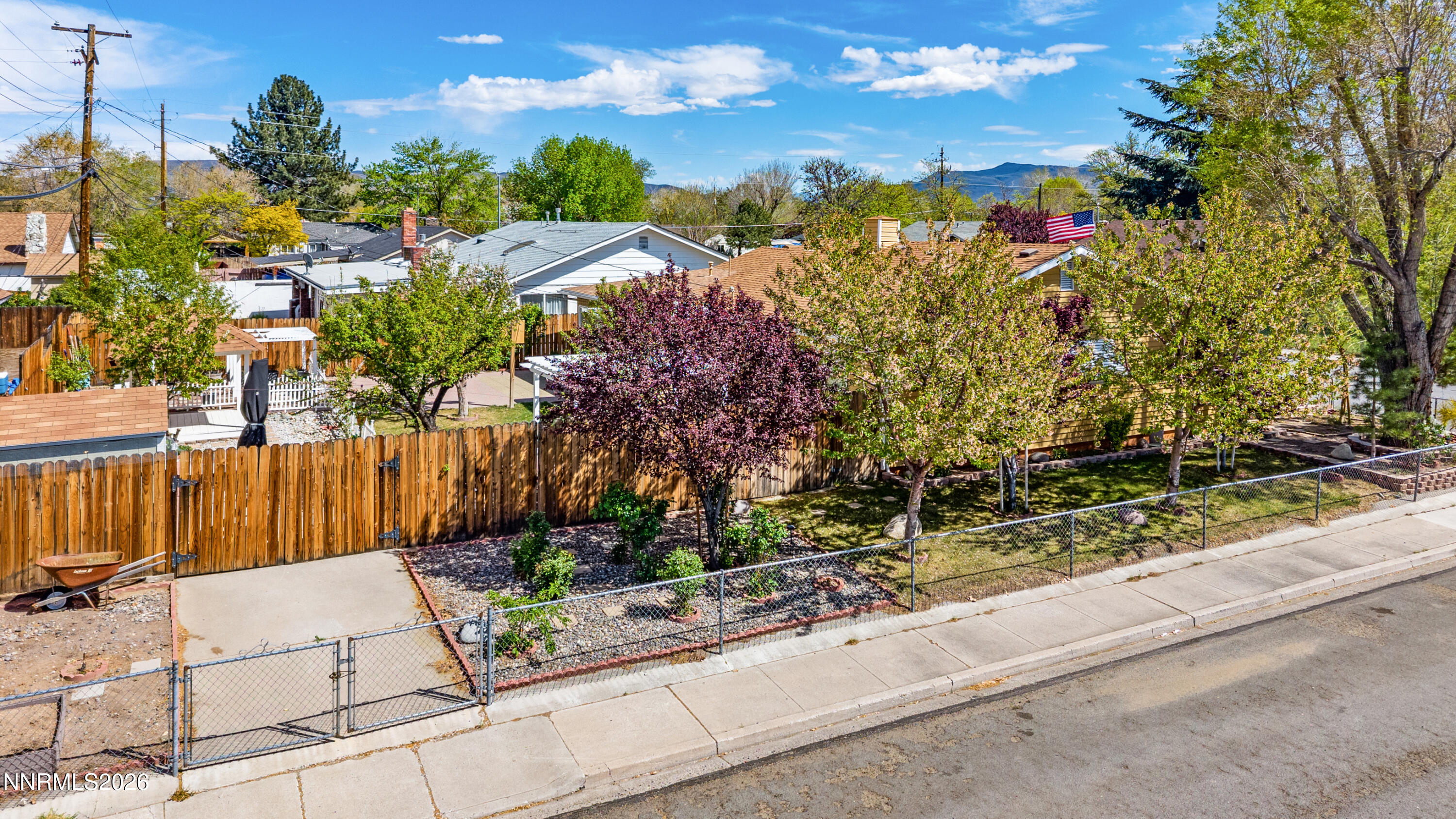 1540 Tyler Way Sparks, NV 89431 - Photo 25 of 30 a view of a backyard with plants