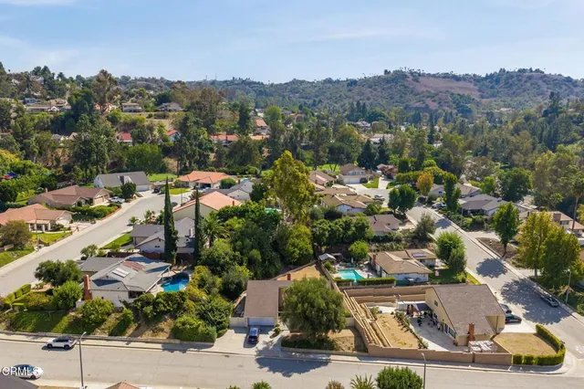 an aerial view of a city