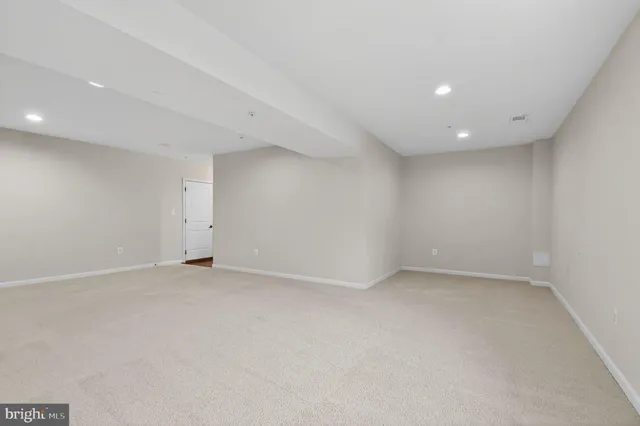 a view of an empty room
