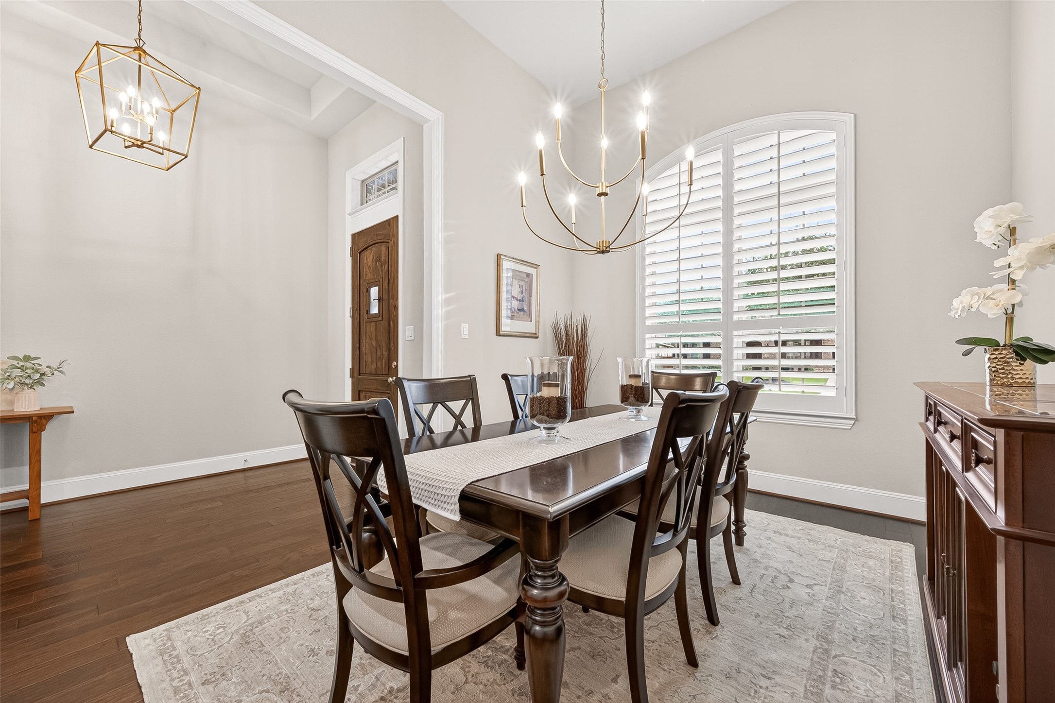 2803 Mayfield Ridge Lane Katy, TX 77494 - Photo 6 of 40 Oversized Formal dining with plantation shutters
