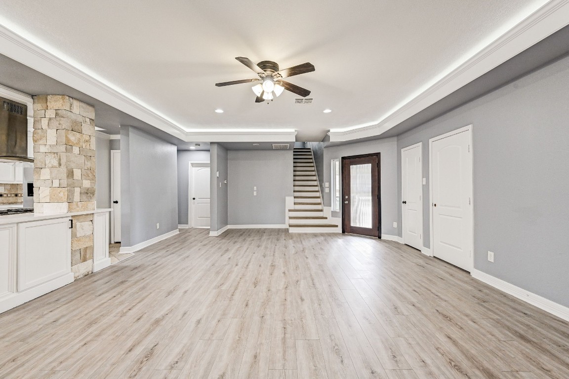 3306 Gary Lane Spring, TX 77380 - Photo 11 of 49 a view of an empty room with wooden floor and a window