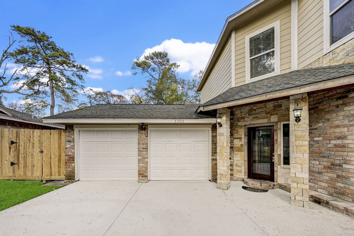 3306 Gary Lane Spring, TX 77380 - Photo 5 of 49 front view of a house with a garage