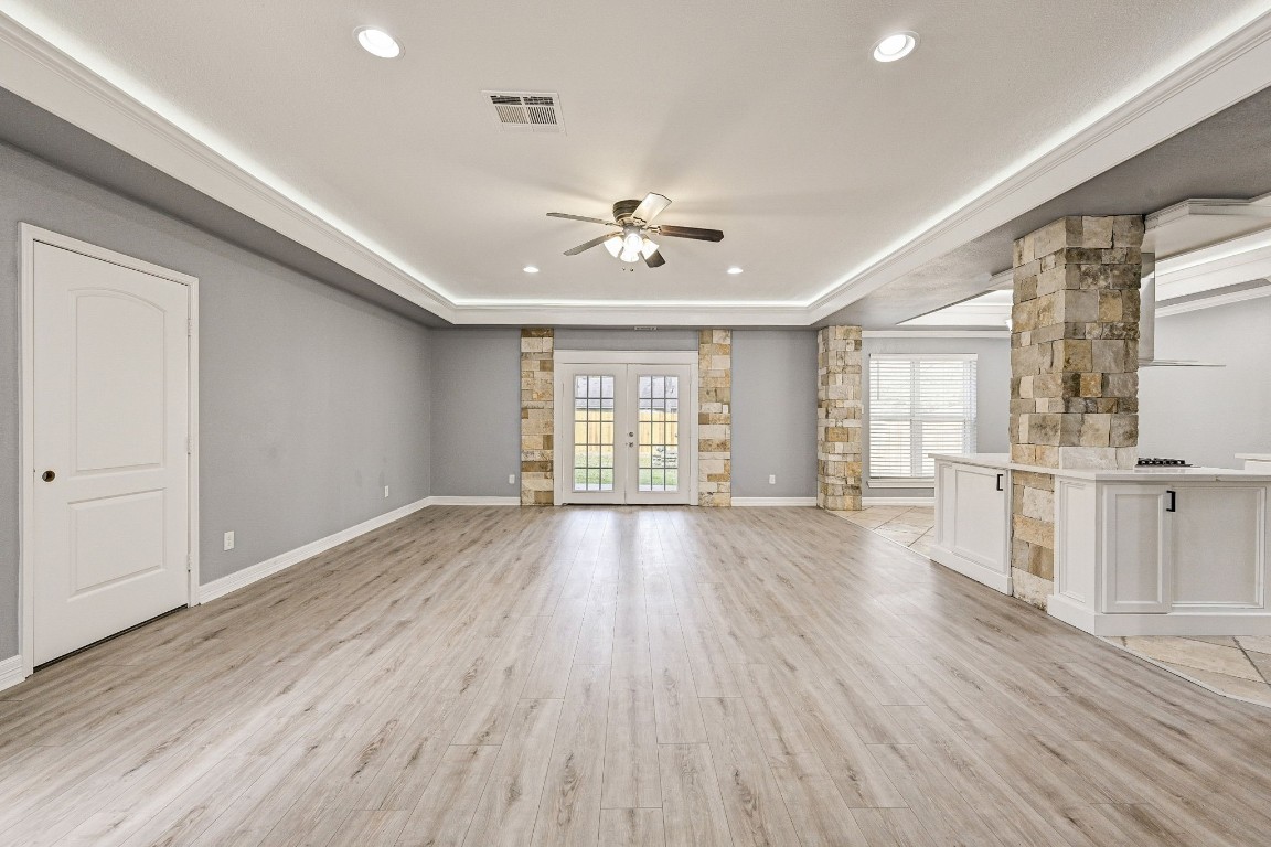 3306 Gary Lane Spring, TX 77380 - Photo 8 of 49 a view of an empty room with wooden floor and a window