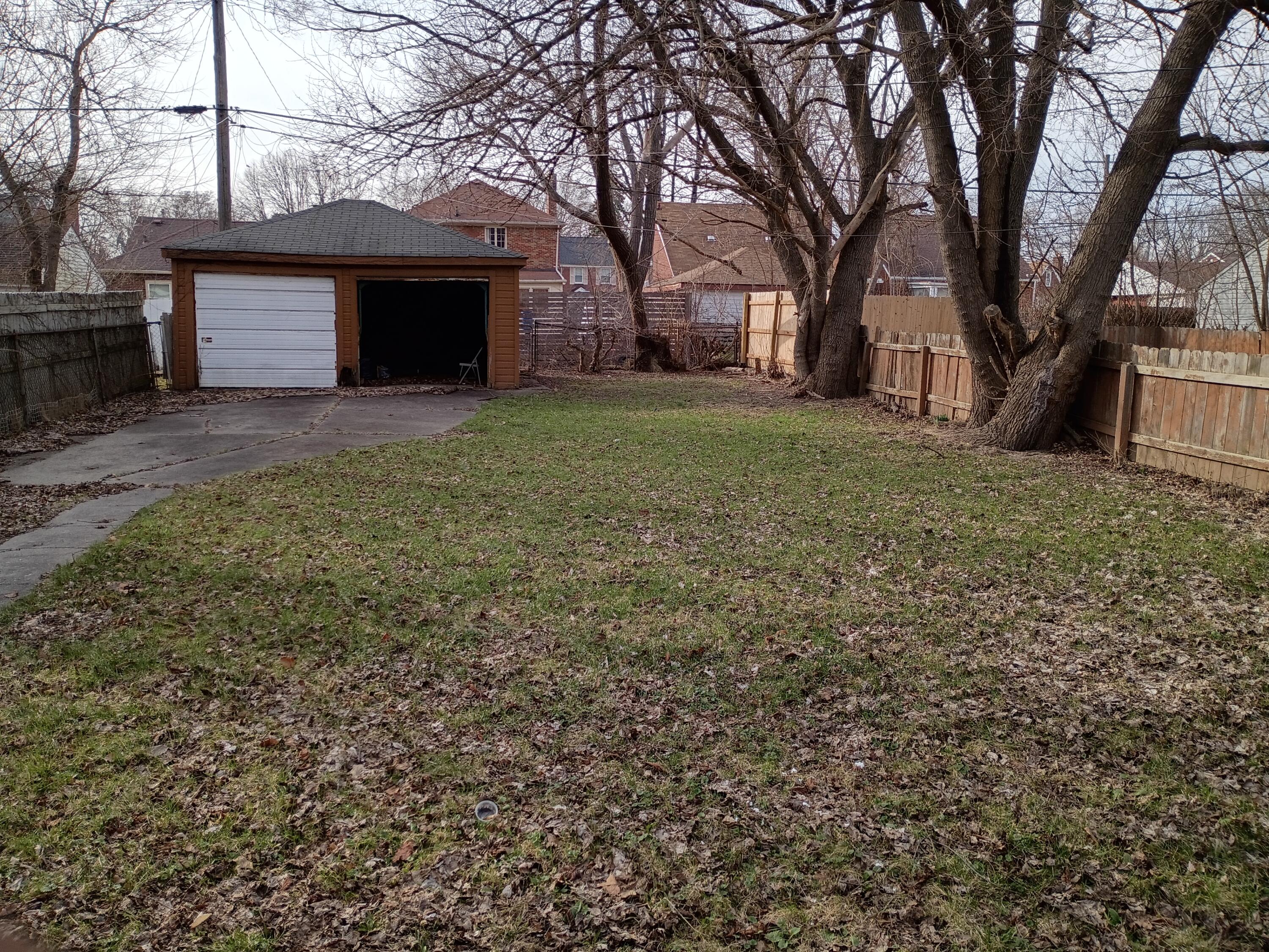 11115 Wayburn Street Detroit, MI 48224 - Photo 14 of 19 Backyard & Garage