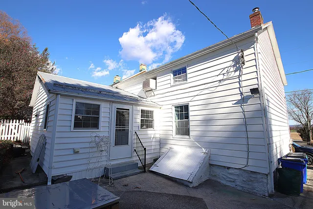 a view of a house with a patio