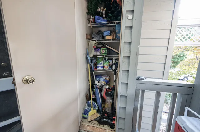 a view of a lake with a mountain in the background