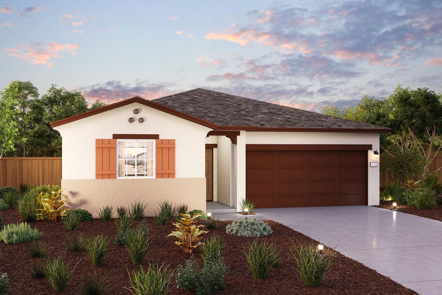 a front view of house with yard