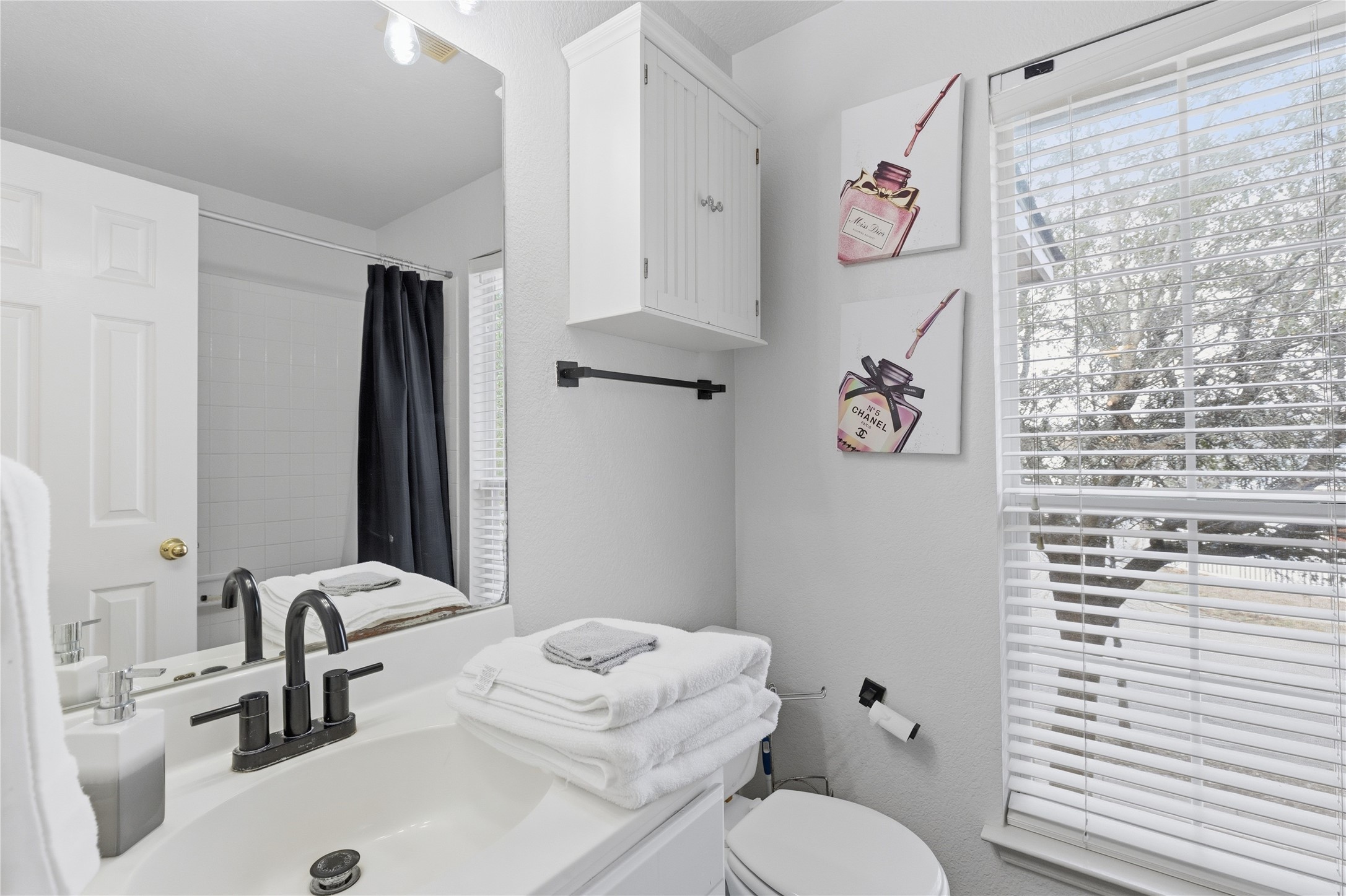 258 Hogan Kyle, TX 78640 - Photo 25 of 40 a bathroom with a sink vanity mirror and toilet