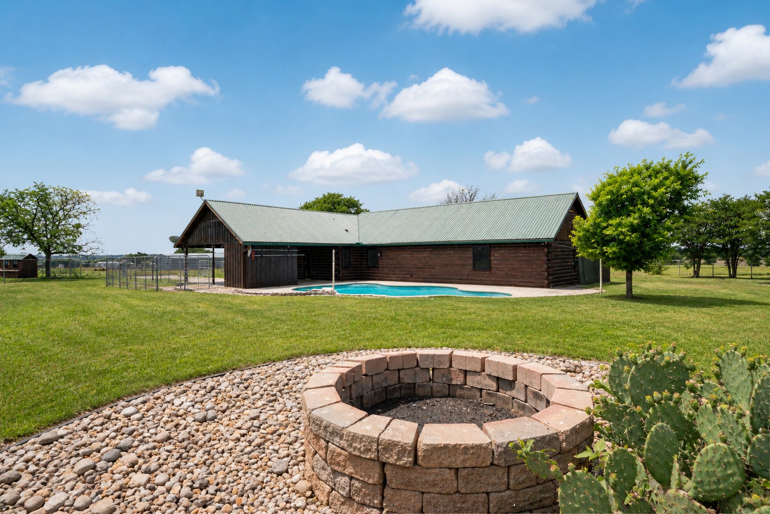 800 County Road 126 Georgetown, TX 78626 - Photo 11 of 33 a front view of a house with garden
