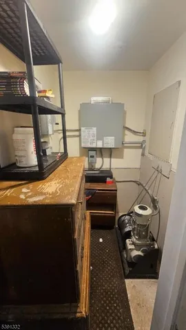 a room with storage and utility