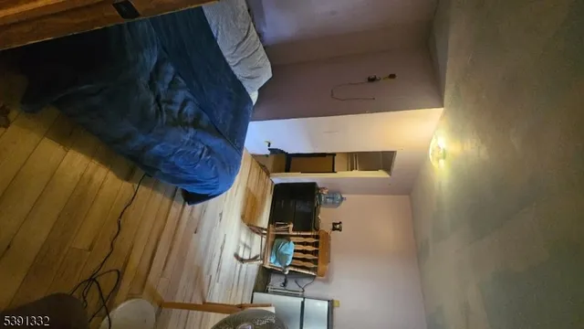 a view of entryway with wooden wall