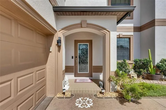 a front view of a house