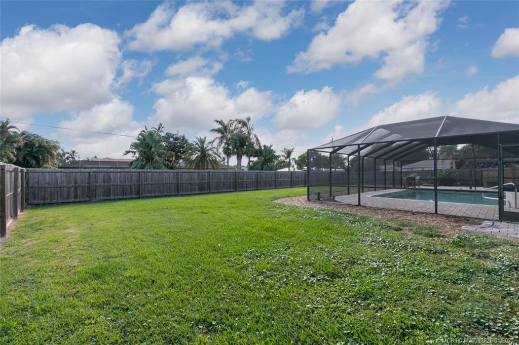 2891 Southeast Farley Road Port St. Lucie, FL 34952 - Photo 34 of 53 a view of a backyard