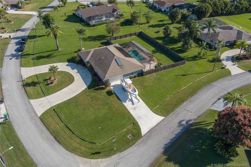 2891 Southeast Farley Road Port St. Lucie, FL 34952 - Photo 44 of 53 an aerial view of a house