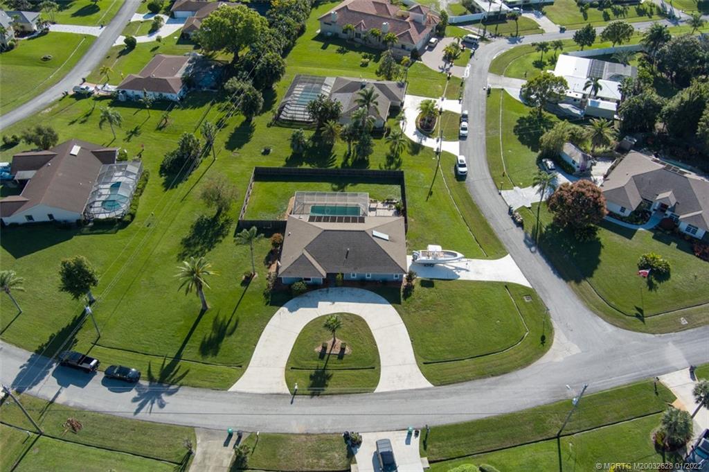 2891 Southeast Farley Road Port St. Lucie, FL 34952 - Photo 46 of 53 an aerial view of a house