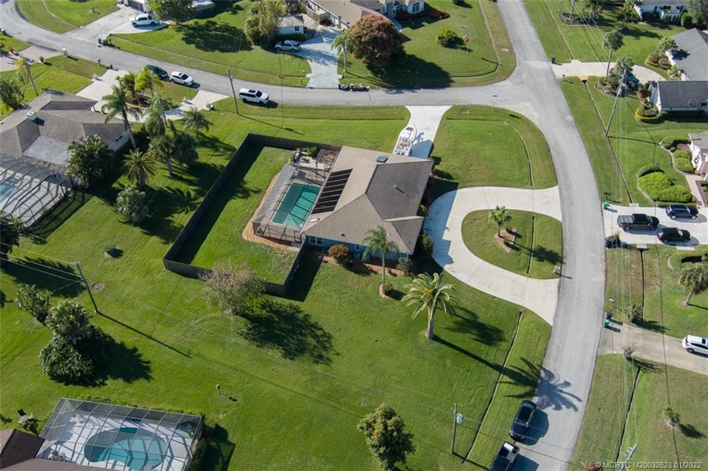 2891 Southeast Farley Road Port St. Lucie, FL 34952 - Photo 48 of 53 an aerial view of a house having outdoor space