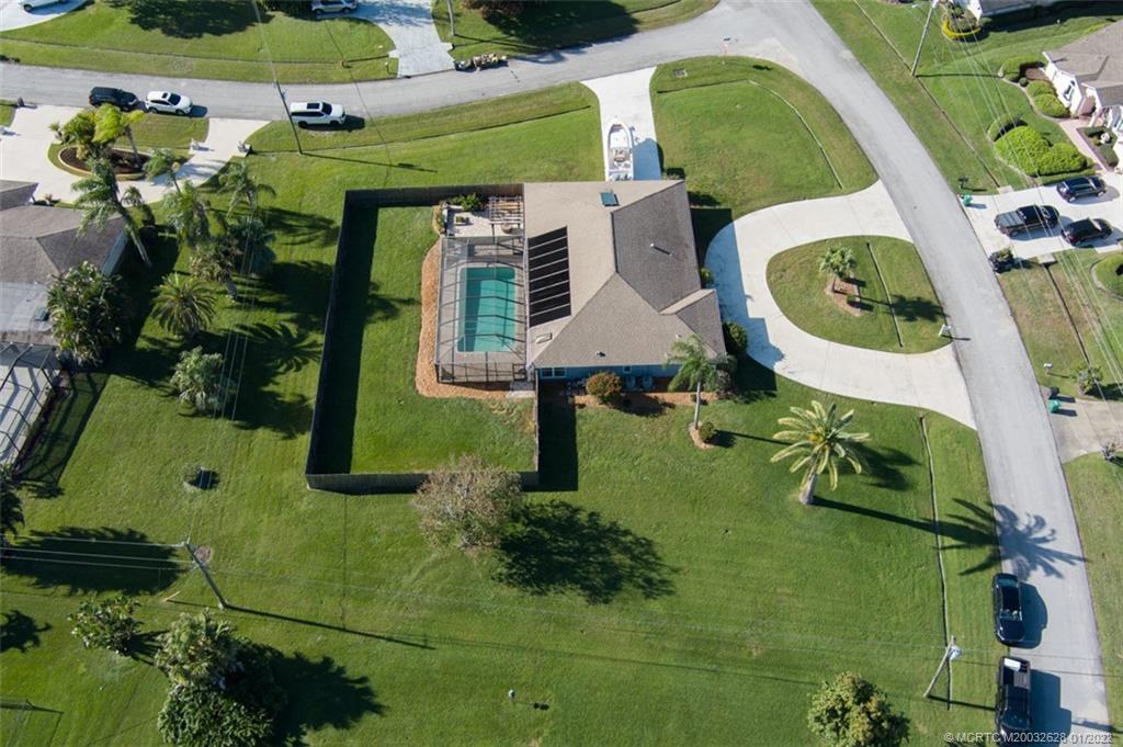 2891 Southeast Farley Road Port St. Lucie, FL 34952 - Photo 49 of 53 an aerial view of a house having yard